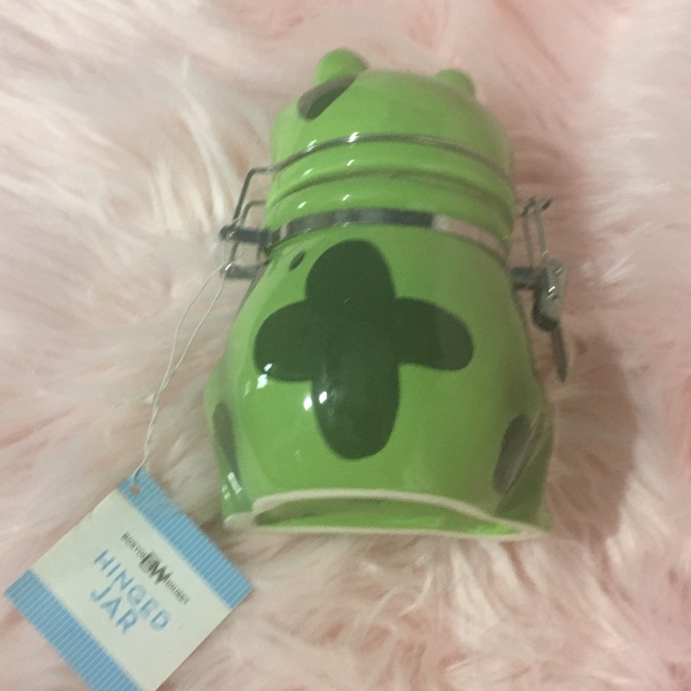 Kawaii 🎀 Super Cute!! Frog Jar Canister Storage Decor Organization Office - Picture 3 of 6